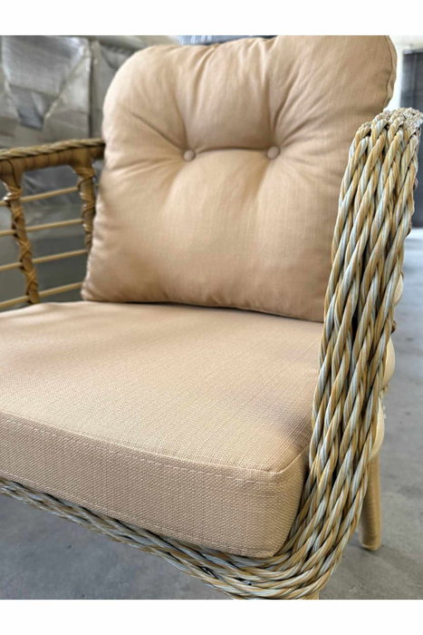Hanah Home Conjunto de Jardín Manolya Beige